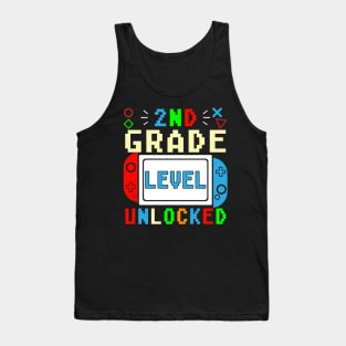 2nd Grade Level Unlocked Video Game Tank Top